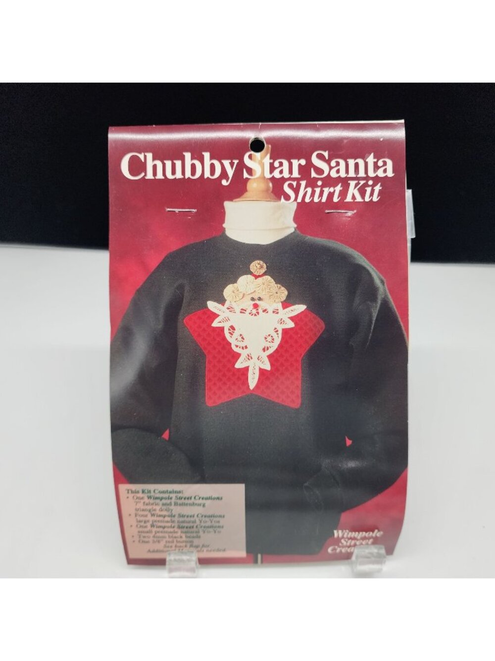 Chubby Star Santa Shirt Embellishing Kit by Wimple Street Creations 7"